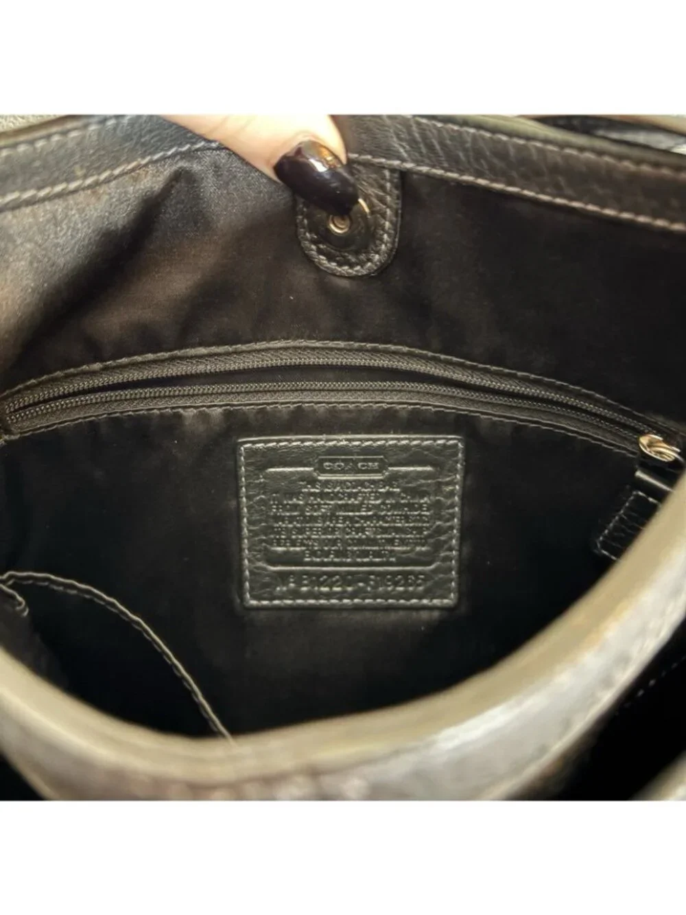 COACH Penelope Crossbody Purse Shoulder Bag Pebbled Leather Black Adjustable